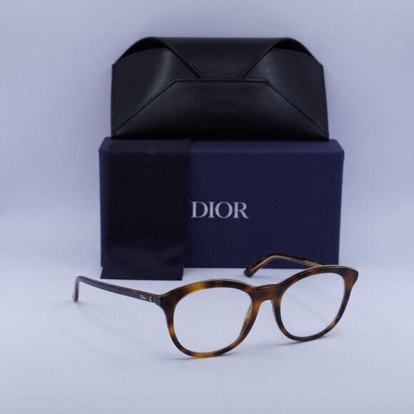 Final Price! Dior MONTAIGNE 41 0C9C 00 Havana Eyeglasses 52mm - Picture 1 of 9
